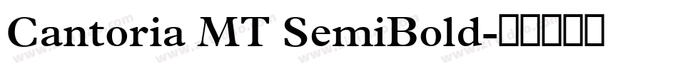 Cantoria MT SemiBold字体转换